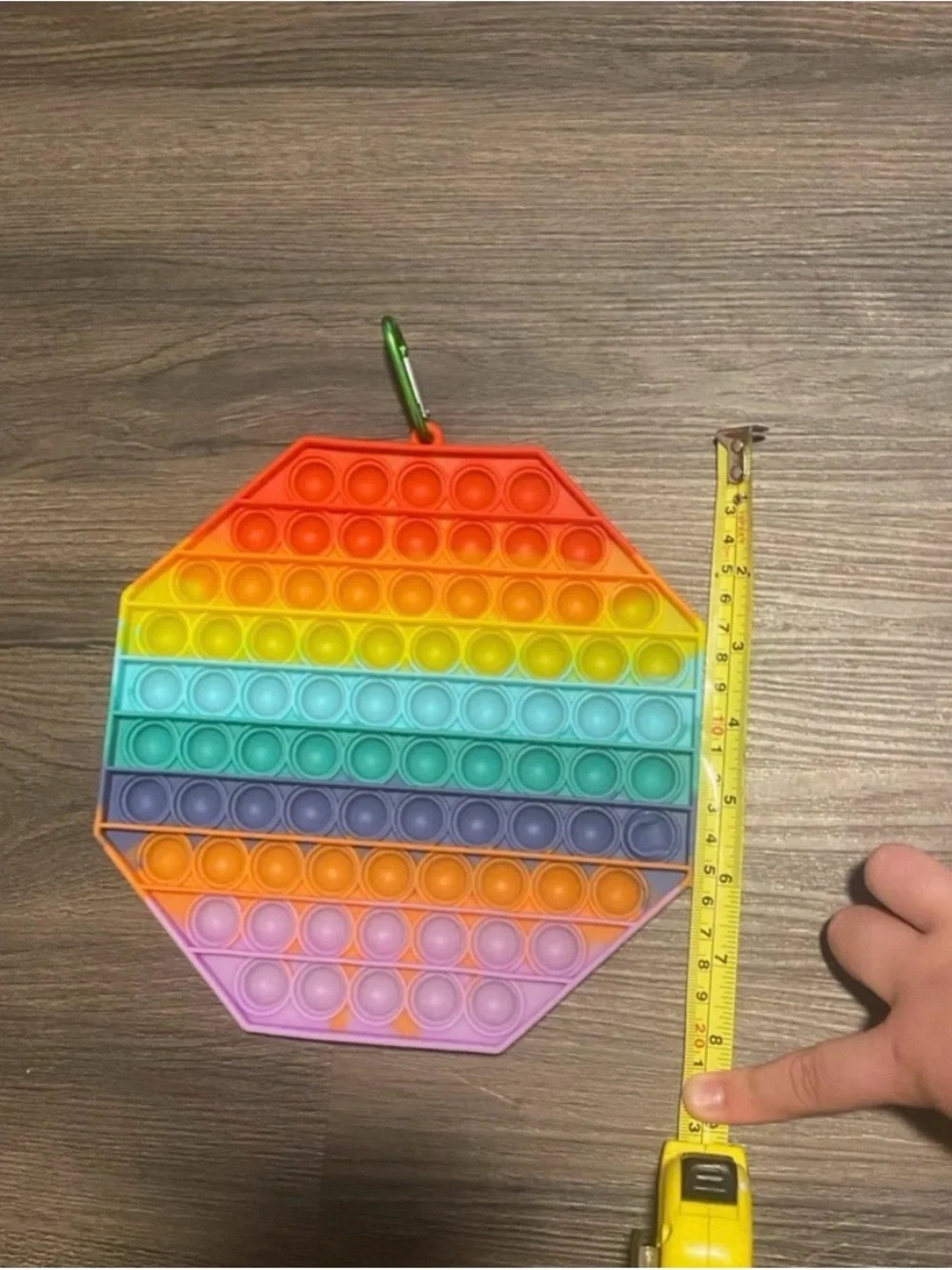 Rainbow Octagon Pop-It Fidget Toy - Multicolor